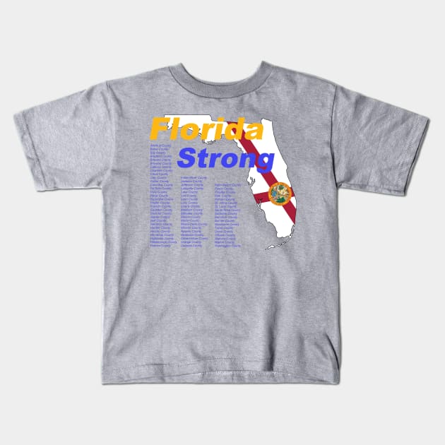 Florida Strong Kids T-Shirt by CreativePhil